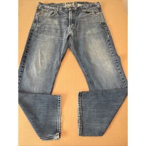 Ariat Mens M5 Slim Straight Jeans Size 40x32 Light Wash Workwear